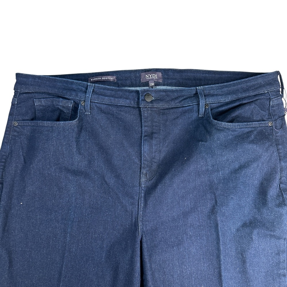 NYDJ Barbara Bootcut Jeans Women's‎ 22W Dark Wash Denim Lift Tuck Technology